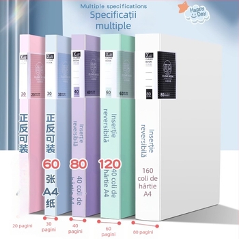 Dosar A4 pentru documente și foi de examen, din plastic, 30–100 de pagini, clemă 310, modelele 8900/8930/8940/8960/8980