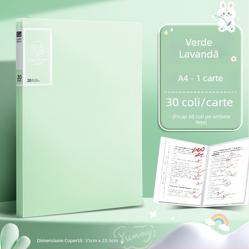 Dosar A4 pentru documente și foi de examen, din plastic, 30–100 de pagini, clemă 310, modelele 8900/8930/8940/8960/8980