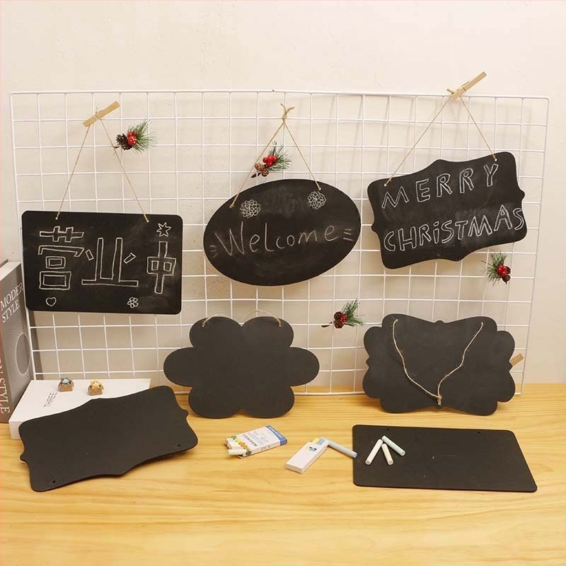 Tabla din lemn, cu două fețe, pentru montaj pe perete, 30×20 cm, pentru uz casnic