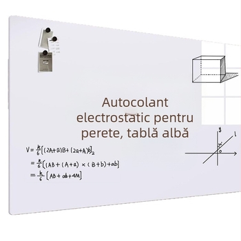 Autocolante detașabile pentru perete — tablă albă cu acțiune electrostatică pentru copii, tablă de scriere și desen