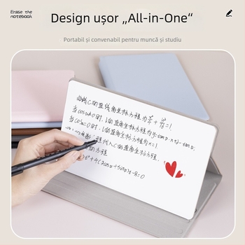 Tablă albă de birou cu două fețe, potrivită pentru scriere și notițe, TOEFL și GRE practică