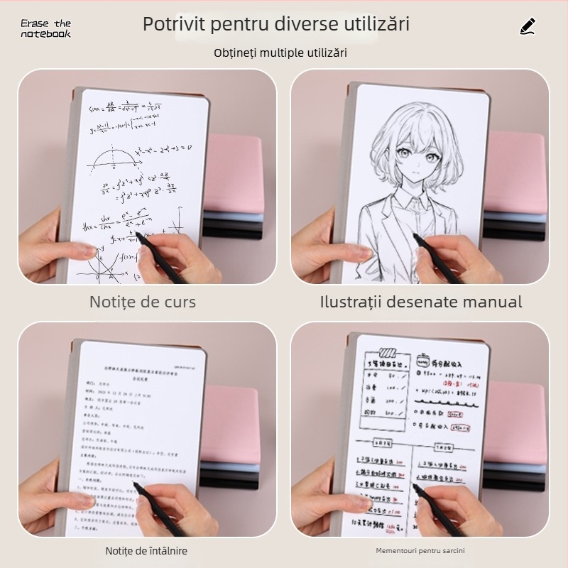 Tablă albă de birou cu două fețe, potrivită pentru scriere și notițe, TOEFL și GRE practică
