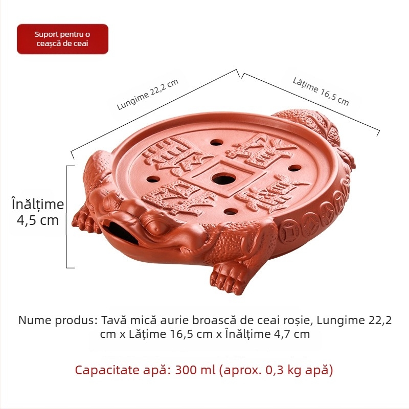 Set mini ceainic și cești din lut mov Yixing, cu farfurie pentru ceai, set Kung Fu de ceai