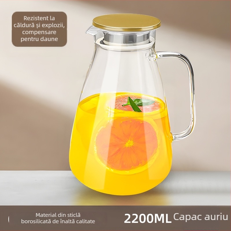 Fierbător de apă din sticlă, rezistent la temperaturi înalte, capacitate mare, pentru uz casnic și în restaurante