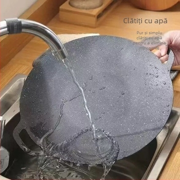 Gril exterior din fier forjat, stil Teppanyaki coreean, antiaderentă, compatibilă cu inducția, pentru uz casnic