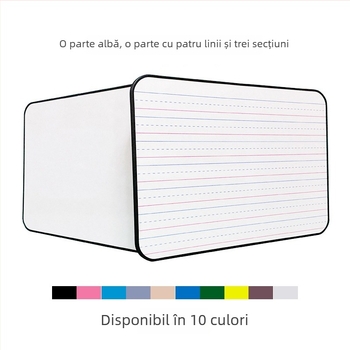 Tablă albă A4 cu două fețe pentru copii, utilizare acasă, panou melaminat, cadru PVC