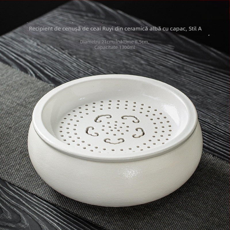 Vas ceramic pentru spălarea ceaiului, cu capac, uz casnic; accesorii pentru ceremonia ceaiului, bazin de apă