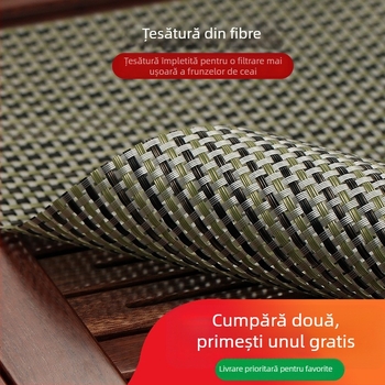 Accesorii pentru set de ceai Kung Fu: filtru pentru zaț de ceai, covoraș impermeabil pentru ceai, covor de bambus, masă de ceai și tavă de ceai, plasă pentru zaț