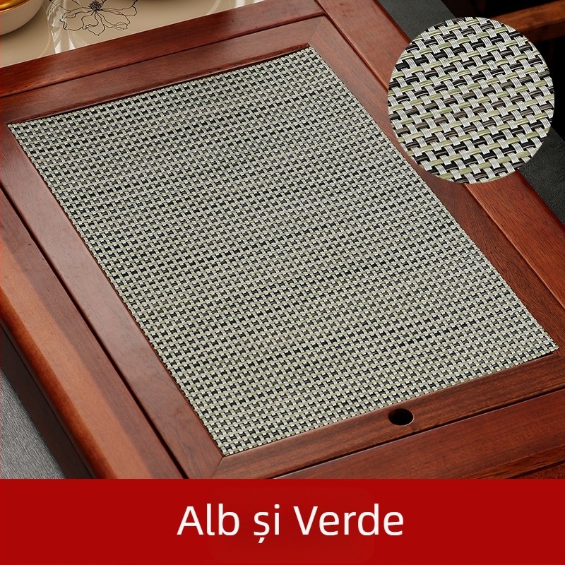 Accesorii pentru set de ceai Kung Fu: filtru pentru zaț de ceai, covoraș impermeabil pentru ceai, covor de bambus, masă de ceai și tavă de ceai, plasă pentru zaț