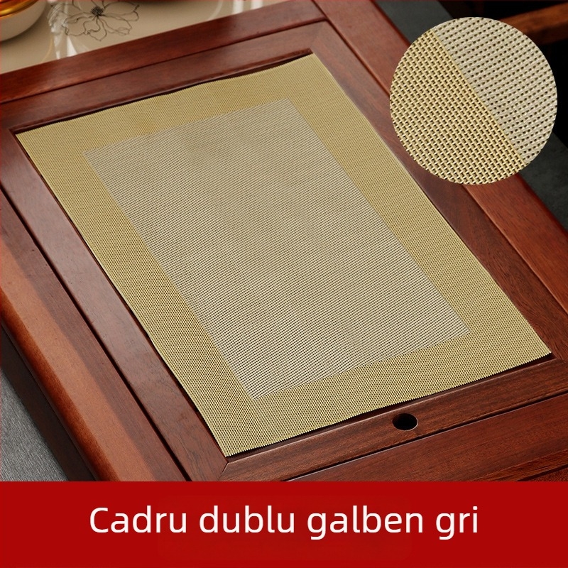 Accesorii pentru set de ceai Kung Fu: filtru pentru zaț de ceai, covoraș impermeabil pentru ceai, covor de bambus, masă de ceai și tavă de ceai, plasă pentru zaț