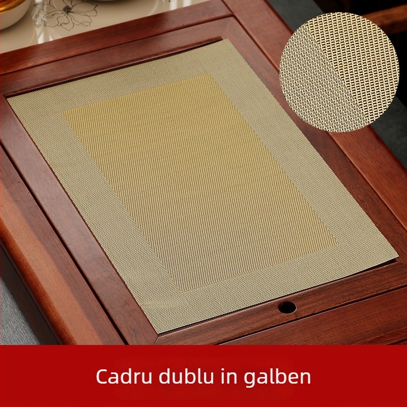 Accesorii pentru set de ceai Kung Fu: filtru pentru zaț de ceai, covoraș impermeabil pentru ceai, covor de bambus, masă de ceai și tavă de ceai, plasă pentru zaț