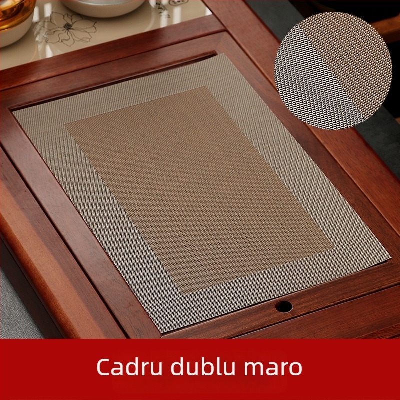 Accesorii pentru set de ceai Kung Fu: filtru pentru zaț de ceai, covoraș impermeabil pentru ceai, covor de bambus, masă de ceai și tavă de ceai, plasă pentru zaț