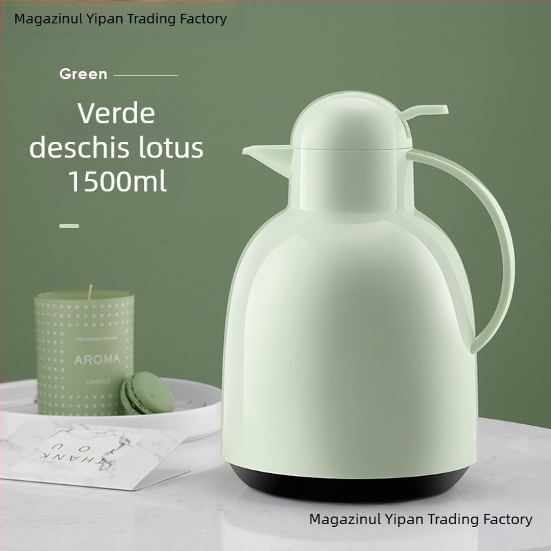 Ceainic izolat cu interior din sticlă, capacitate mare, izolație de lungă durată, pentru zestre de nuntă