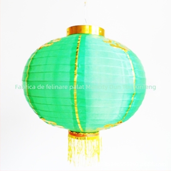 Fenar rotund colorat pentru exterior — impermeabil, rotativ, decor festiv realizat manual
