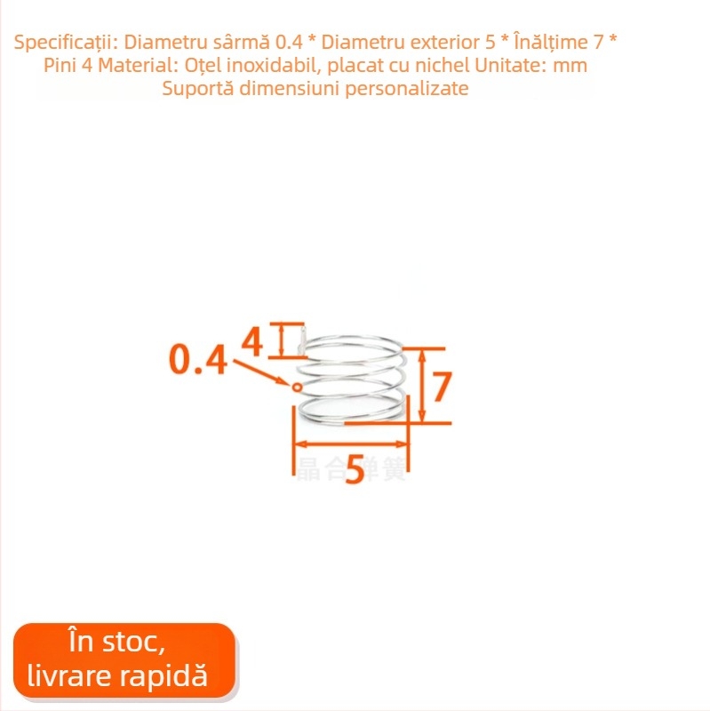 Spiră de atingere pentru panouri de control ale aparatelor mici, spiră dedicată senzorului de atingere pentru butoanele PCB, ușor de sudat