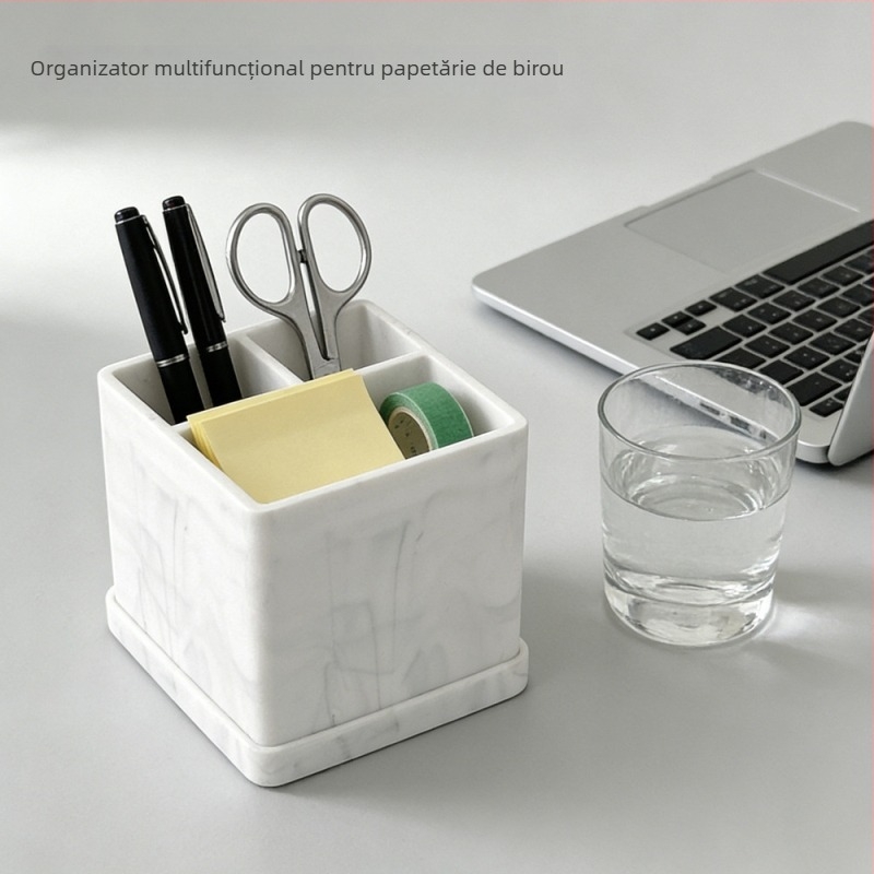 Suport din silicon pentru periuțe de dinți, cu două compartimente, organizator pentru pensule de machiaj, baie