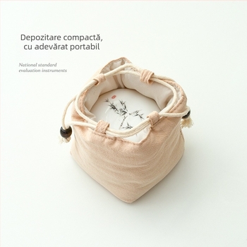 Set de ceai din ceramică pentru o persoană — kit portabil compact pentru exterior și călătorii