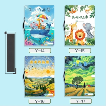 Folder portabil A3 pentru artă și portofoliu, album protejat de 20 de pagini pentru lucrări, dimensiune A3, colecție 4K, dosar A2, dosar ilustrativ 8K