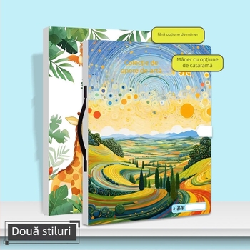 Folder portabil A3 pentru artă și portofoliu, album protejat de 20 de pagini pentru lucrări, dimensiune A3, colecție 4K, dosar A2, dosar ilustrativ 8K