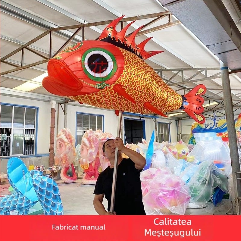 Felinar decorativ pentru festival, în stil Zigong: mari, personalizabile pentru atracții turistice și piețe de noapte