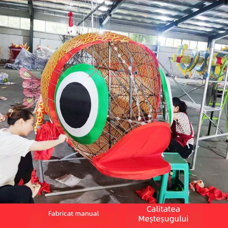 Felinar decorativ pentru festival, în stil Zigong: mari, personalizabile pentru atracții turistice și piețe de noapte
