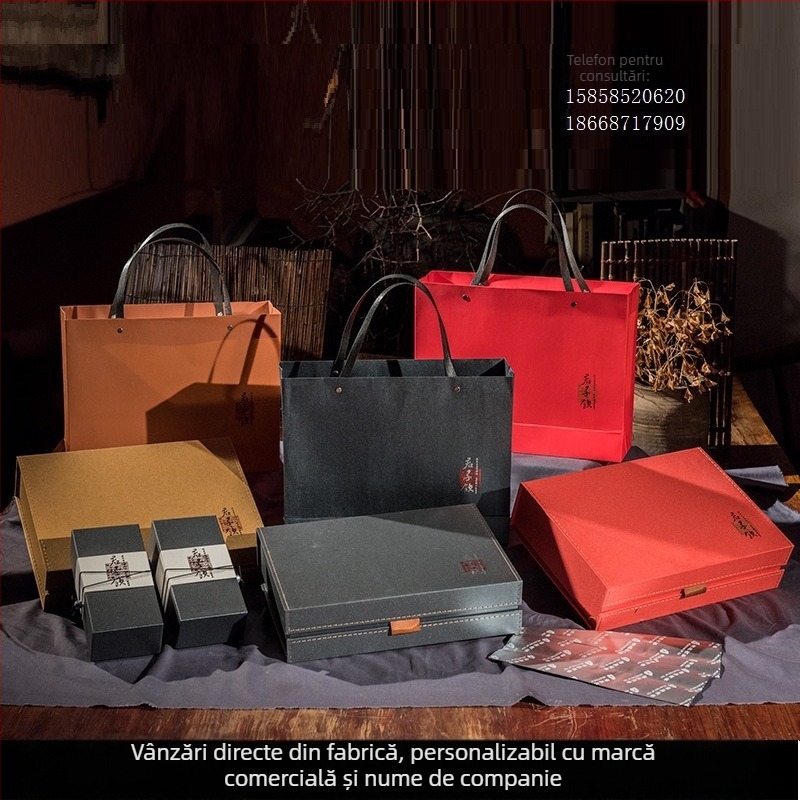 Cutie de ambalaj pentru ceai, cutie cadou goală, cutie din carton pentru ceai Pu'er