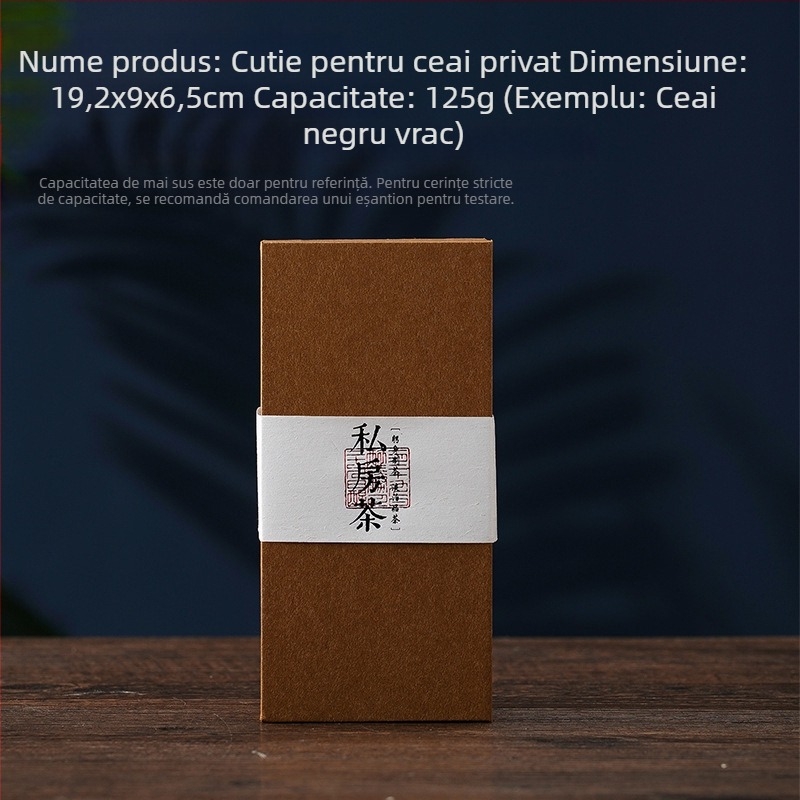 Cutie de ambalaj pentru ceai, cutie cadou goală, cutie din carton pentru ceai Pu'er