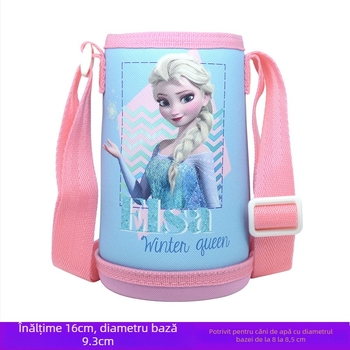 Husă izolatoare pentru paharul copiilor cu design desen animat, protecție pentru sticla de apă, geantă crossbody, curea pentru sticlă și șnur de purtare, disponibilă în mai multe stiluri.