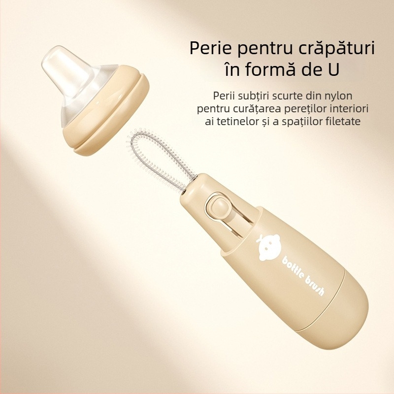 Perie din silicon pentru biberon cu perie detașabilă pentru tetină și cană de curățare