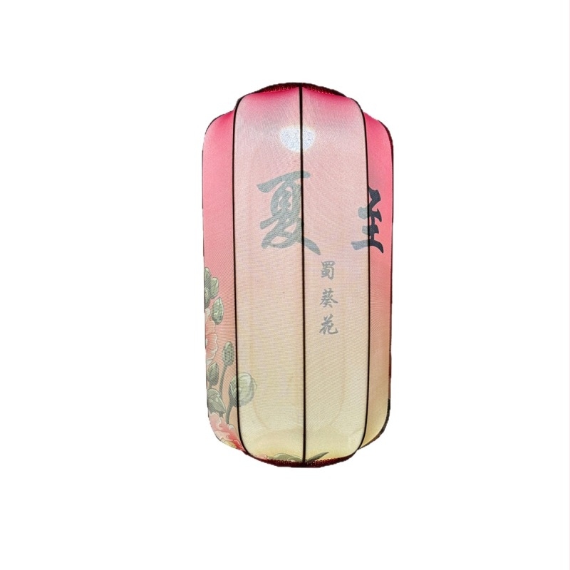 Fenar personalizat din dovleac de iarnă pe material stretch, 24 de termeni solari, stil chinezesc tradițional pentru decor exterior în zone pitorești, oraș vechi și restaurante