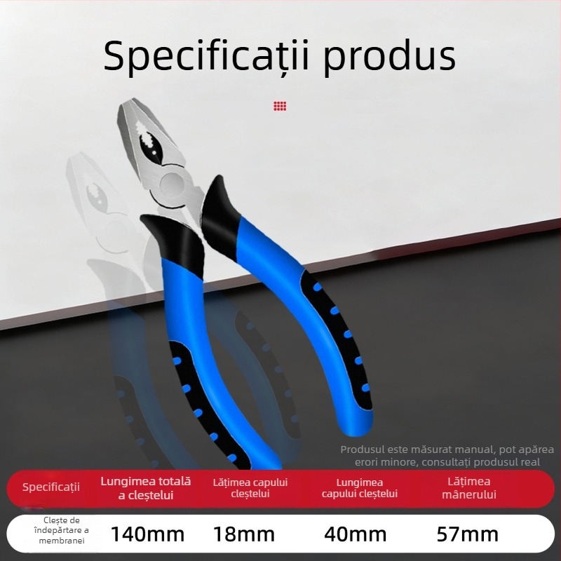 Accesorii pentru purificatorul de apă: clește pentru îndepărtarea filmului, clește multifuncțional pentru dezizolarea cablurilor și tăierea țevilor, cheie cu bandă antiderapantă