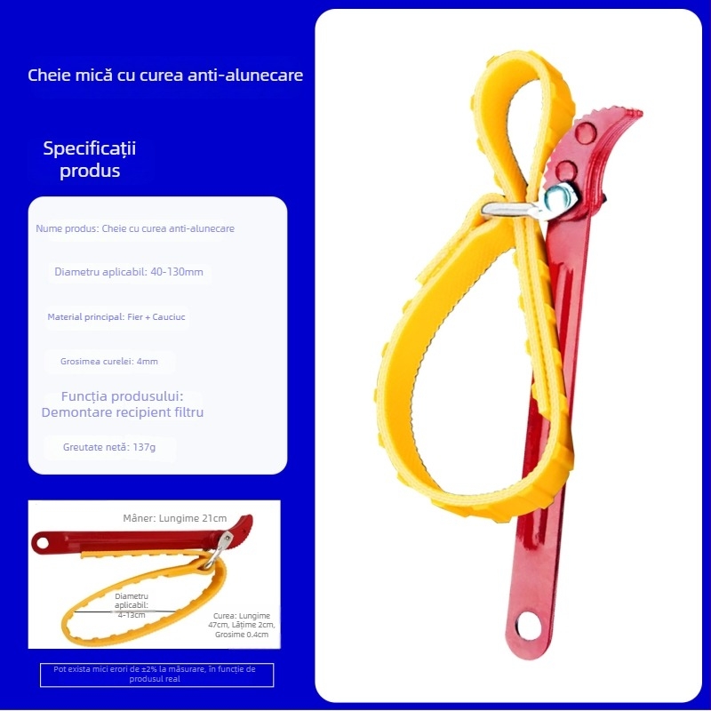 Accesorii pentru purificatorul de apă: clește pentru îndepărtarea filmului, clește multifuncțional pentru dezizolarea cablurilor și tăierea țevilor, cheie cu bandă antiderapantă
