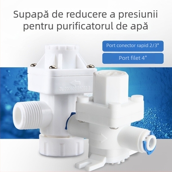 Valvă reductoare de presiune pentru purificator de apă — interfață 2/3/4 puncte, prevenire șoc hidraulic, reglare presiune