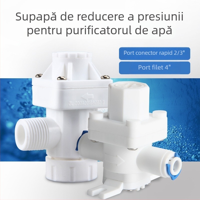 Valvă reductoare de presiune pentru purificator de apă — interfață 2/3/4 puncte, prevenire șoc hidraulic, reglare presiune