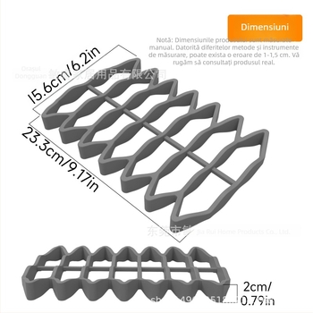 Covoraș din silicon termorezistent, anti-derapant pentru bucătărie, bază de masă multifuncțională