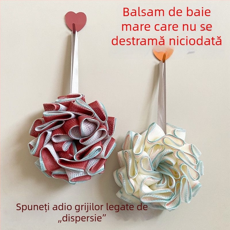 Bilă de baie durabilă, nouă, cu diametru mare, pentru duș, baie și exfoliere