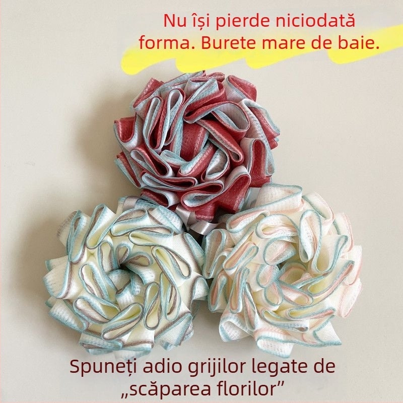 Bilă de baie durabilă, nouă, cu diametru mare, pentru duș, baie și exfoliere