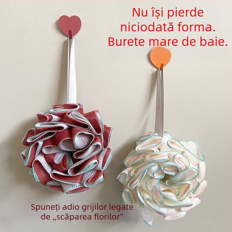 Bilă de baie durabilă, nouă, cu diametru mare, pentru duș, baie și exfoliere