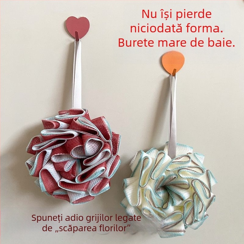 Bilă de baie durabilă, nouă, cu diametru mare, pentru duș, baie și exfoliere