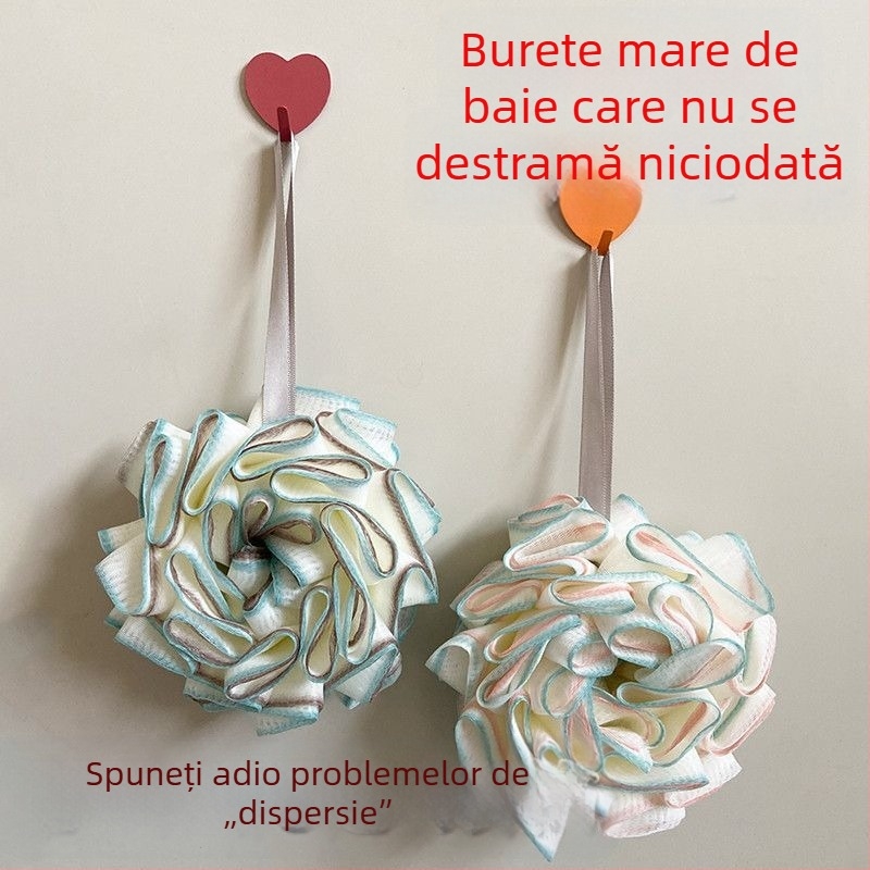 Bilă de baie durabilă, nouă, cu diametru mare, pentru duș, baie și exfoliere
