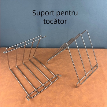 Raft triunghiular pentru tocătoare din oțel inoxidabil, cadru din sârmă, cu drenaj pentru plăci din plastic; 6, 3, 4 și 10 compartimente.