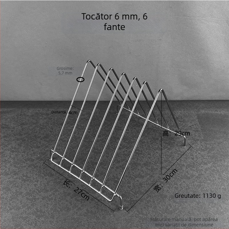 Raft triunghiular pentru tocătoare din oțel inoxidabil, cadru din sârmă, cu drenaj pentru plăci din plastic; 6, 3, 4 și 10 compartimente.