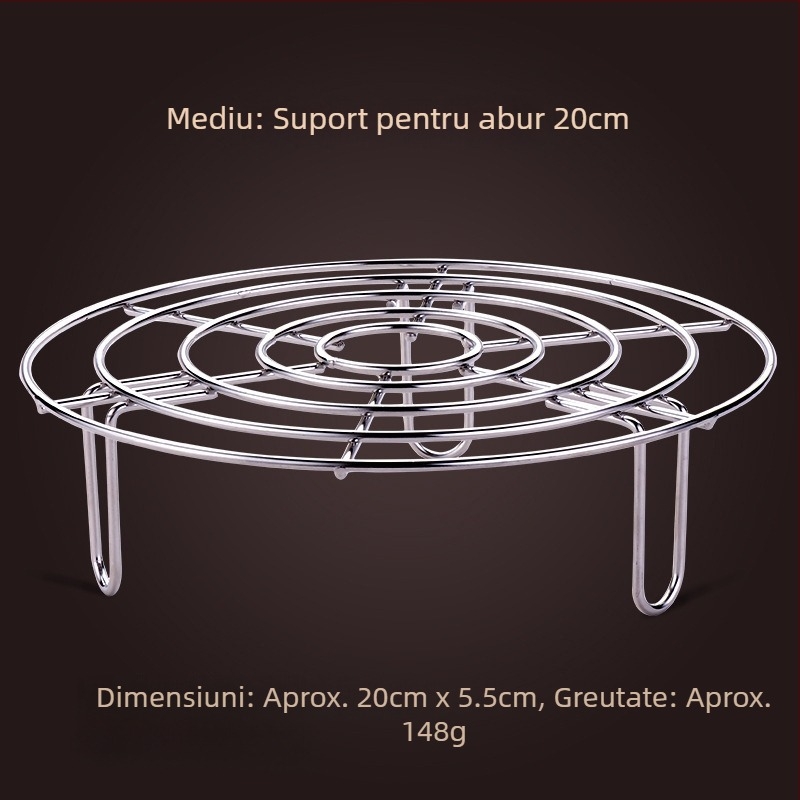 Suport de aburi din oțel inoxidabil 304 pentru oală de orez, grilă de aburi multifuncțională cu picioare înalte