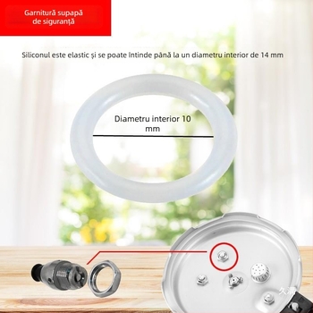 Set garnituri etanșe pentru valvele oalei sub presiune: garnituri în formă de O, etanșare pentru supapa de oprire și accesorii cu mică pernă din piele