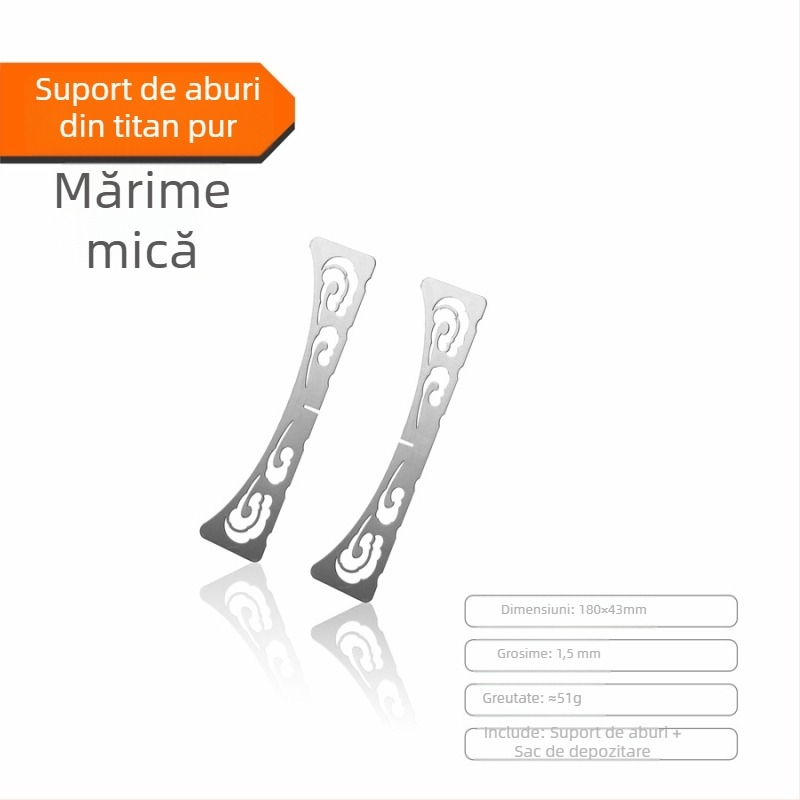 Tavă de abur din titan pur, suport de abur și grilă de abur pentru wok și uz casnic
