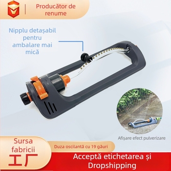 Stropitor automat rotativ 180° cu 19 duze pentru grădină și gazon