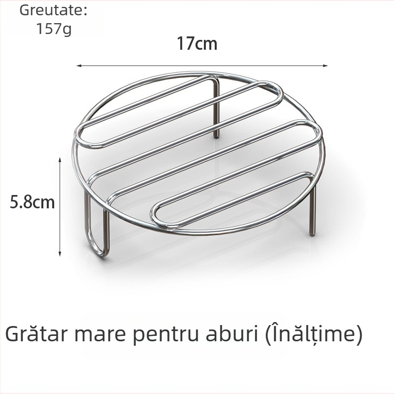 Raft de aburi din oțel inoxidabil 304, design Cloud, raft îngroșat pentru aburirea legumelor și a chiflelor, pernă izolatoare pentru masă și covoraș de bucătărie pentru oală