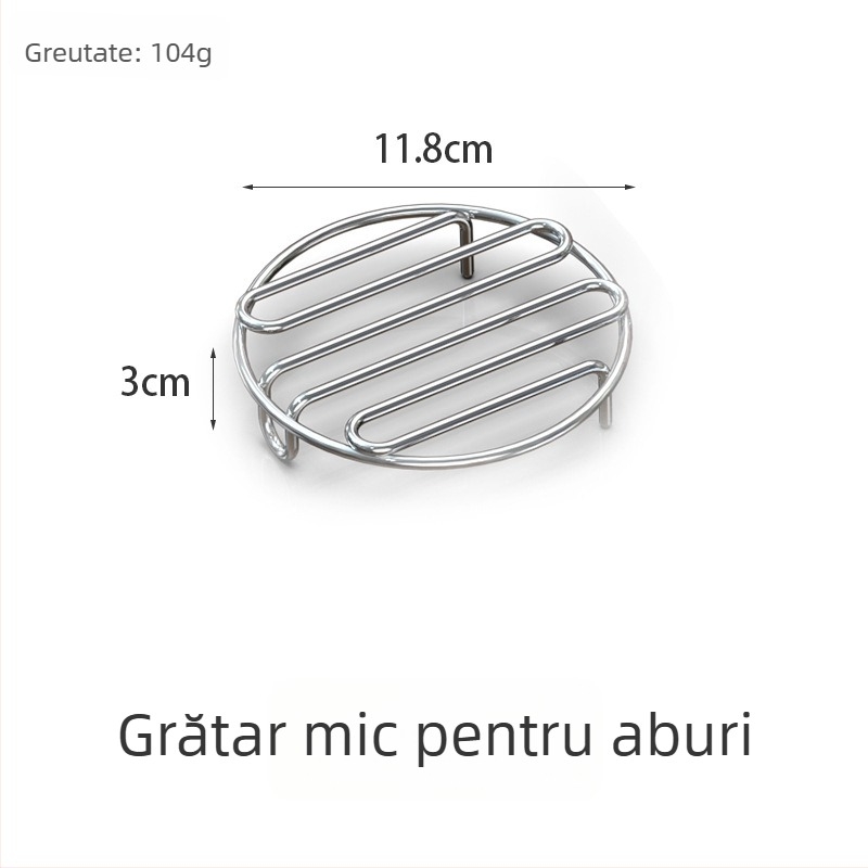 Raft de aburi din oțel inoxidabil 304, design Cloud, raft îngroșat pentru aburirea legumelor și a chiflelor, pernă izolatoare pentru masă și covoraș de bucătărie pentru oală
