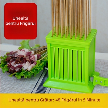 Unealtă de înșirare la grătar, model nou, potrivită pentru chifteluțe și cârnați, menține mâinile curate