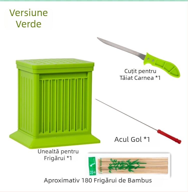 Unealtă de înșirare la grătar, model nou, potrivită pentru chifteluțe și cârnați, menține mâinile curate
